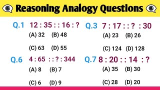 Reasoning Analogy  Resoning Questions  Reasoning Practice Set1  Analogy Previous year question [upl. by Andri435]