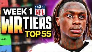 Week 1 Fantasy Football WR Rankings Top 55 [upl. by Sandi196]