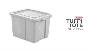 Sterilite 18 Gallon Tuff1 Tote [upl. by Aisel270]