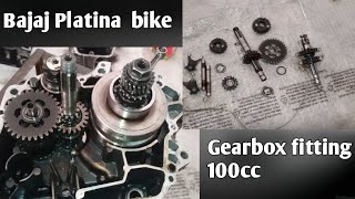 Bajaj Platina gearbox fitting 100cc CT 100 gearbox fitting [upl. by Lattie564]