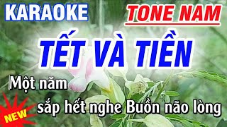 karaoke Tết Và Tiền  tone Nam  sắp hết một năm mà không có tiền [upl. by Spencer]