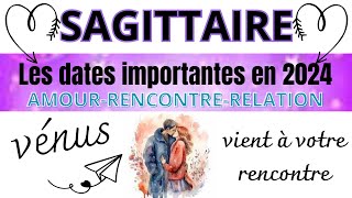 ♐ Astrologie sagittaire année2024 Les dates importantes pour vous en 2024 Amour rencontre [upl. by Aerdnaeel]