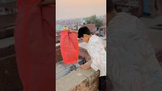 Kiteflying looting chhat per mila parachute 🪂🥰kiteflying loot shorts ￼ [upl. by Elocn]