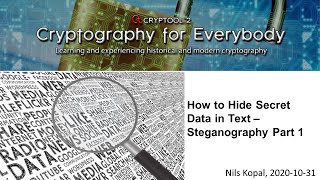 How to Hide Secret Data in Text – Steganography Part 1 [upl. by Redla]