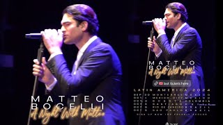 Matteo Bocelli Schedule Of Latin American Tour 2024 [upl. by Esinev]