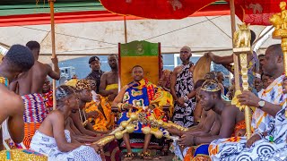 Manya Krobo Ngmayem festival  Okuapehene and entourage arrives at Krobo Odumase  watch full video [upl. by Tien]