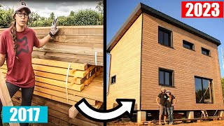 TIMELAPSE CONSTRUCTION COMPLETE MAISON BOIS  AMAZING TIMELAPSE RENOVATION WOODEN HOUSE [upl. by Esertak]