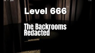 How to beat Level 666 on The Backrooms Redacted [upl. by Holly-Anne]