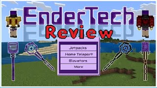 Minecraft Bedrock addon mod review Ender Tech [upl. by Candy967]