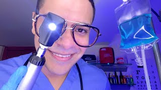 ASMR Emergency Care Cranial Nerve Exam Doctor Roleplay Medical Ear Eyes Exam Hearing Test Whisper [upl. by Okime]