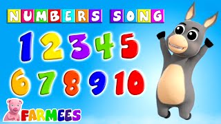 Numbers Song  Count Numbers  1 to 100  Alphabet A to Z  Preschool Songs for Kids  Farmees [upl. by Enelam623]