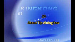 23 About tip dialog box function [upl. by Trebuh]