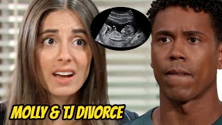 Molly gets pregnant right after TJs divorce Molly becomes a single mother  GH Spoilers [upl. by Clementia920]