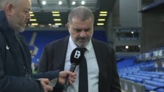 Ange Postecoglou’s postmatch interview after Everton draw [upl. by Zephaniah]