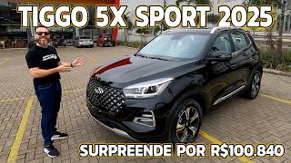 TIGGO 5X SPORT 2025  Baixou De Valor Ficando Mega Competitivo [upl. by Idur]