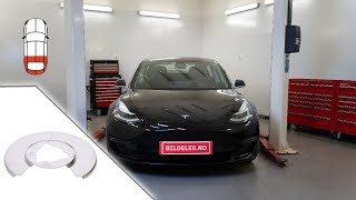 Tesla Model 3 Hvordan bytte bremseskjold bak  2017 og nyere modeller [upl. by Elocen]