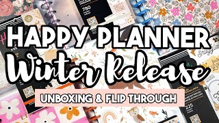 Happy Planner Winter Release  Unboxing amp Flip Through [upl. by Yasdnyl385]