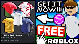 FREE ACCESSORIES HOW TO GET x13 Nike Football TShirts  ROBLOX NIKELAND ⚽ CUP CLASH🌀 EVENT [upl. by Imorej271]