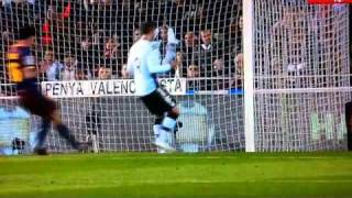 Valencia vs Barcelona 01 Highlights And Goals 02032011 HD [upl. by Landri378]