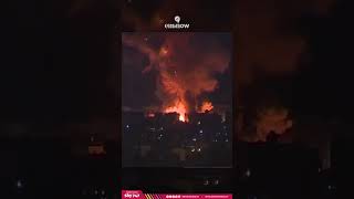 Massive Israeli strikes in Lebanons Capital  Eman Now [upl. by Herzig930]