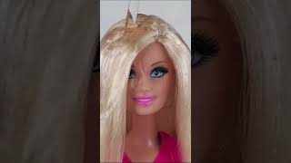 How to Curl Barbie Doll Hair shorts [upl. by Redyr]