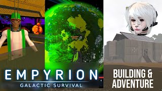 Empyrion Galactic Survival Building Bunker Planets and Stations Visit [upl. by Aronael]