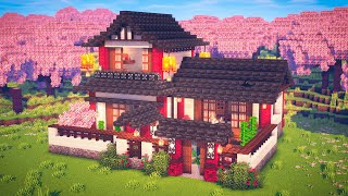 Minecraft  How to build a Japanese House [upl. by Irtimed44]