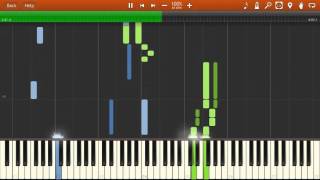 Alfonsina y el Mar Synthesia Piano Tutorial [upl. by Yuji]