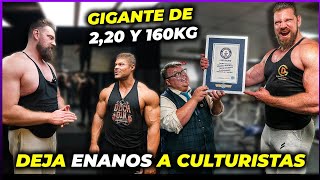 GIGANTE 218 m y 160 kg vs WESLEY VISSERS CULTURISTA más alto del mundo [upl. by Andrew]