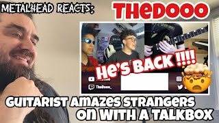 He’s BACK TheDooo  Guitarist Amazes Strangers on Omegle with a Talkbox  Reaction [upl. by Jacinthe533]