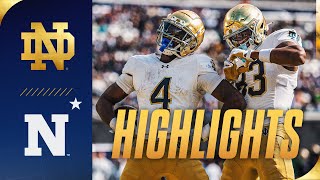 Highlights at Navy 2024  Notre Dame Football [upl. by Eiboj]