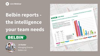 Webinar Belbin reports  the intelligence your team needs [upl. by Wylen67]