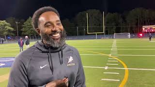 Varina football coach Marcus Lewis after 383 win over Glen Allen on October 11 2024 [upl. by Stoddart]