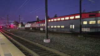 Caltrain Local 130 at Santa Clara Station with JPBX 924 MP36PH3C and 115 Cab Car caltrain [upl. by Rex]