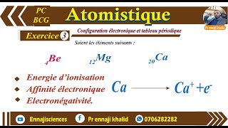 Configuration électronique et tableau périodique Exercice 3 [upl. by Annahsal]