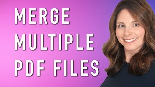 How To Merge Multiple PDF Files  Combine PDF Files into One Document for FREE [upl. by Garwood]