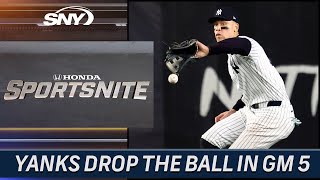 Yankees drop the ball in Game 5 lose World Series to the Dodgers  SportsNite  SNY [upl. by Iznik]