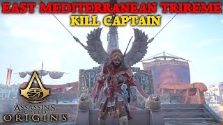 Assassins Creed Origins  East Mediterranean Trireme  Kill Captain [upl. by Cowden]