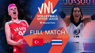 🇹🇷 TUR vs 🇹🇭 THA  Full Match  Women’s VNL 2022 [upl. by Eenttirb]