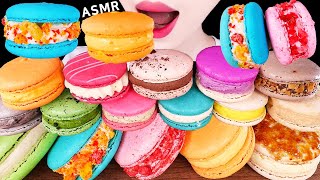 ASMR MACARON PARTY 더블스윗 마카롱 파티 EATING SOUNDS MUKBANG 디저트먹방 [upl. by Chang]