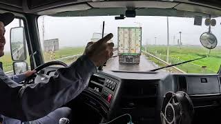 POV Truck Driver  Delivery journey at VSIP Nghe An [upl. by Nocam370]