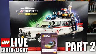 LEGO Icons Ghostbusters ECTO1  Build amp Light With Light My Bricks  Part 2 [upl. by Xxam]