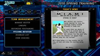 MLB 10 The Show Florida Marlins Season  2010 Season Preview  Marlins Roster [upl. by Rehpotsrhc79]