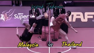 Malaysia vs Thailand keren 👍☺️video sepaktakraw [upl. by Nnek]