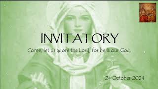 Liturgy of Hours Invitatory and Lauds 24 Oct 2024 [upl. by Maighdlin]