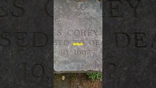 Giles Corey Pressed to Death in 1692 history salemwitch gilescorey salem witchtrials [upl. by Dott326]