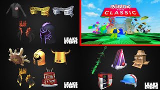 ALL ITEM LEAKS  Classic Roblox Event [upl. by Mello994]