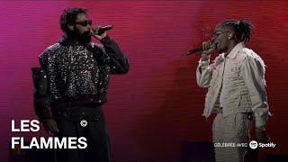 Gazo et Damso performent quotLa Ruequot en exclusivité en live  LES FLAMMES 2023 [upl. by Soll865]