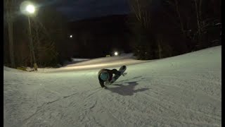 Snowboarding Snowshoe West Virginia  unintentional tail butter lol  Silver Creek 12 [upl. by Sleinad]