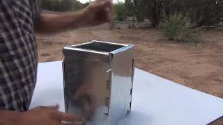 Ultimate Gasifier Camp Stove  No need to pack fuel folds flat to fit in your camping gear [upl. by Rabbaj]